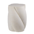 Stone Wash White Fibre Cement Side Table 45cm