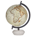 White Marble Globe Sculpture, 31cm