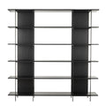 Black Iron Open Shelving Unit 183cm Tall