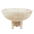 Large Beige Cement Decorative Bowl 25cm