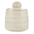 Travertine Look Cement Canister with Lid