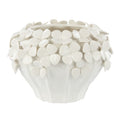 White Ceramic Hyacinth Vase, Hand Finished