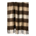 Brown and Taupe Checkered Throw, 130x180cm