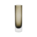 Green Frosted Glass Vase, Tall 28cm