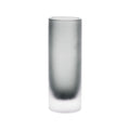 Grey Frosted Glass Vase, Small 20cm