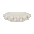 White Bubble Texture Decorative Bowl 30cm