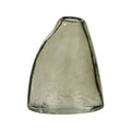 Green Textured Glass Vase 19cm