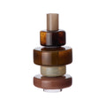 Tonal Earth Glass Stacking Vase, 32cm