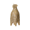 Green Reactive Stoneware Cow Jar, 15.6cm