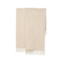 Ivory Fringe Throw, 130x170cm