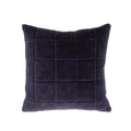 Ink Velvet Grid Cushion, 50cm