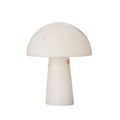 White Faux Alabaster Table Lamp, Dome