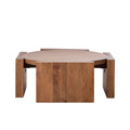 Light Walnut Mango Wood Coffee Table 90cm
