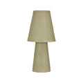 Green Ceramic Table Lamp, Reactive Glaze