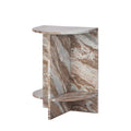 Multicolour Toronto Marble Side Table 55cm