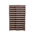 Brown and Natural Striped Throw, 130x180cm