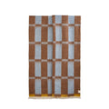 Blue and Brown Geometric Throw, 130x180cm