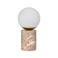 Pink and White Marble Table Lamp, Small