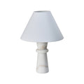 White Marble Table Lamp, Tall 47cm
