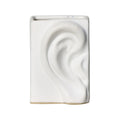 Off White Porcelain Ear Trinket Vase, 12cm