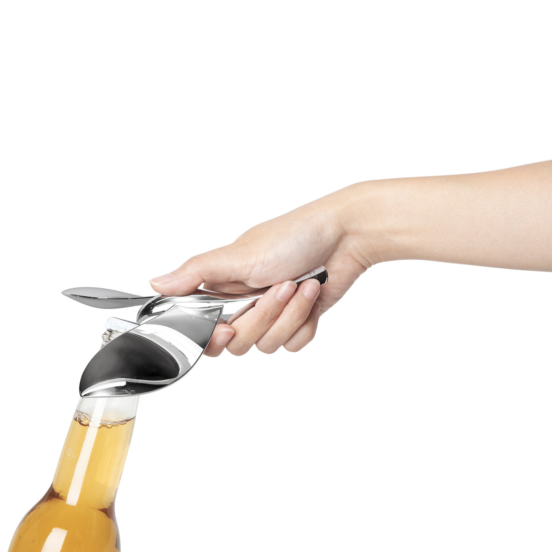Chrome Zinc Bottle Opener, Self Balancing