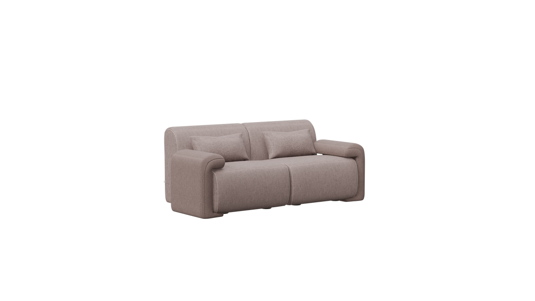 Comma 2-Seater Modular and Sectional Sofa in Grey Seventeen Twenty-One.