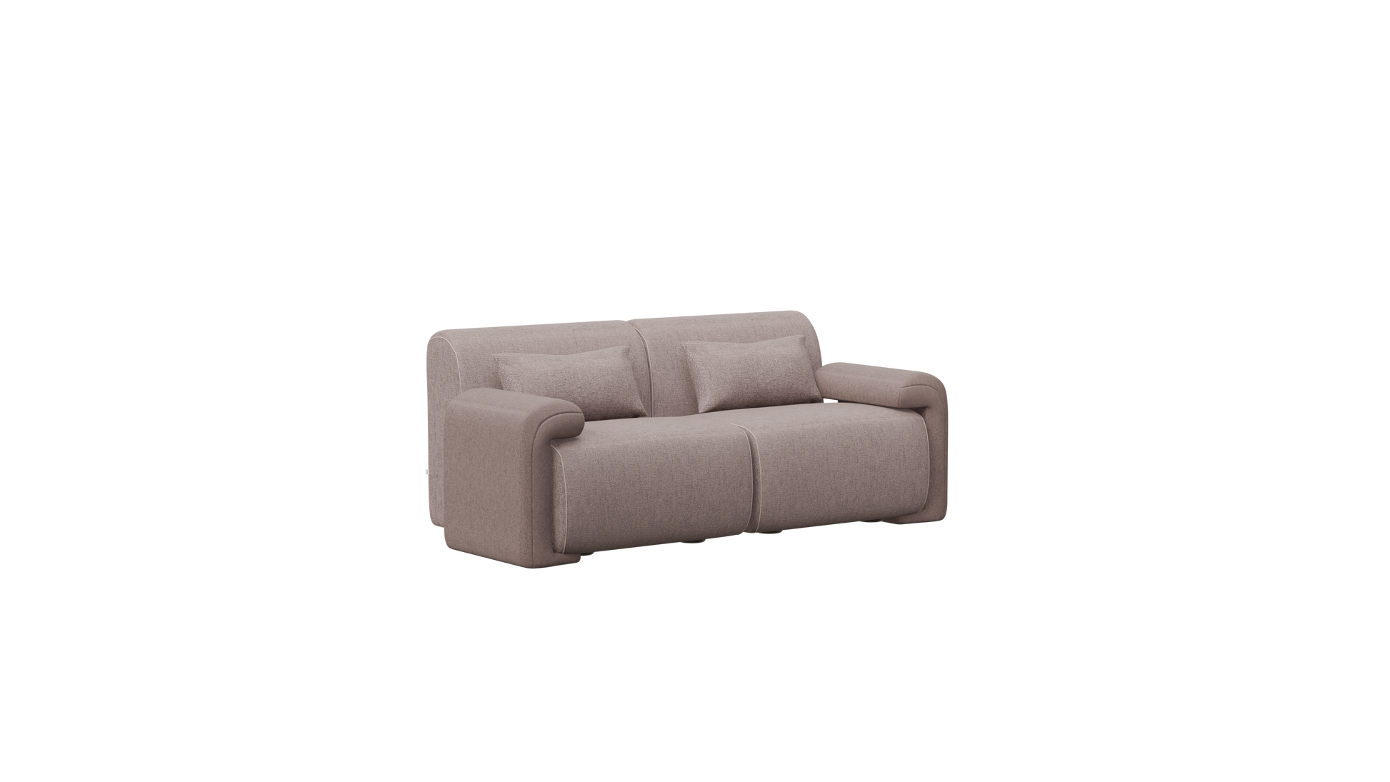 Comma 2-Seater Modular and Sectional Sofa in Grey Seventeen Twenty-One.
