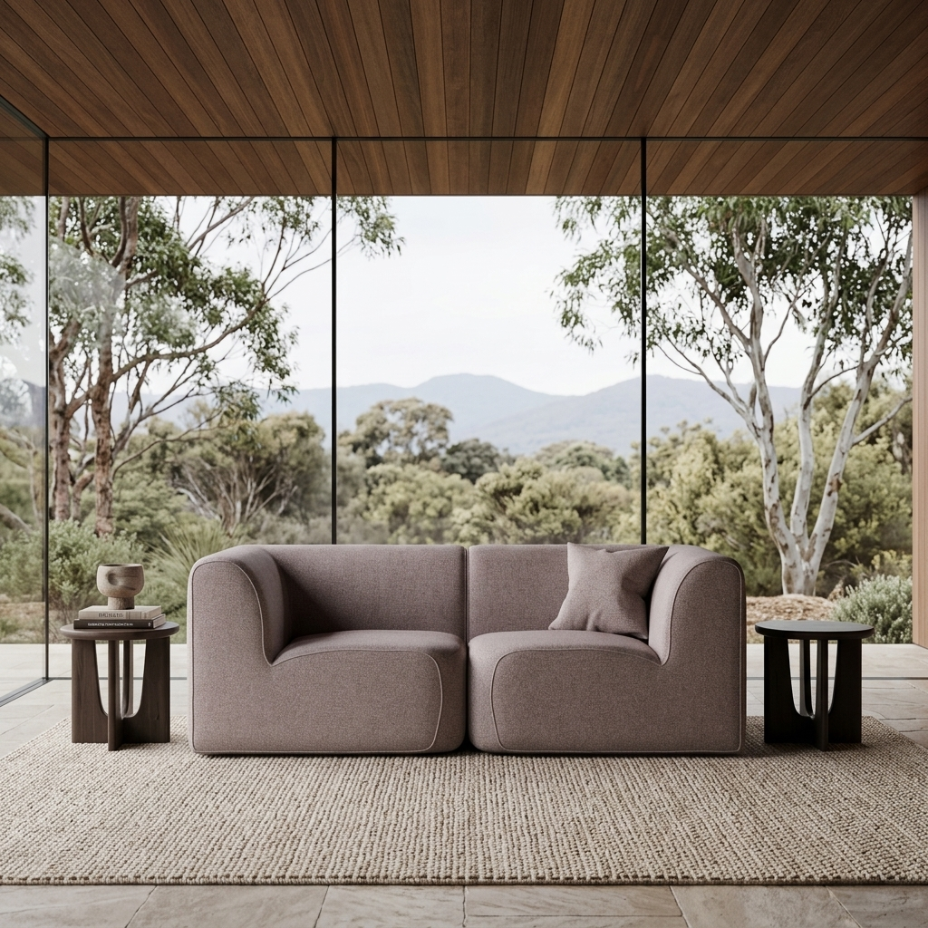 2 Seater Comma Sofa.