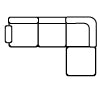 2 x Armless with Armrest, 1 Corner, 1 Ottoman