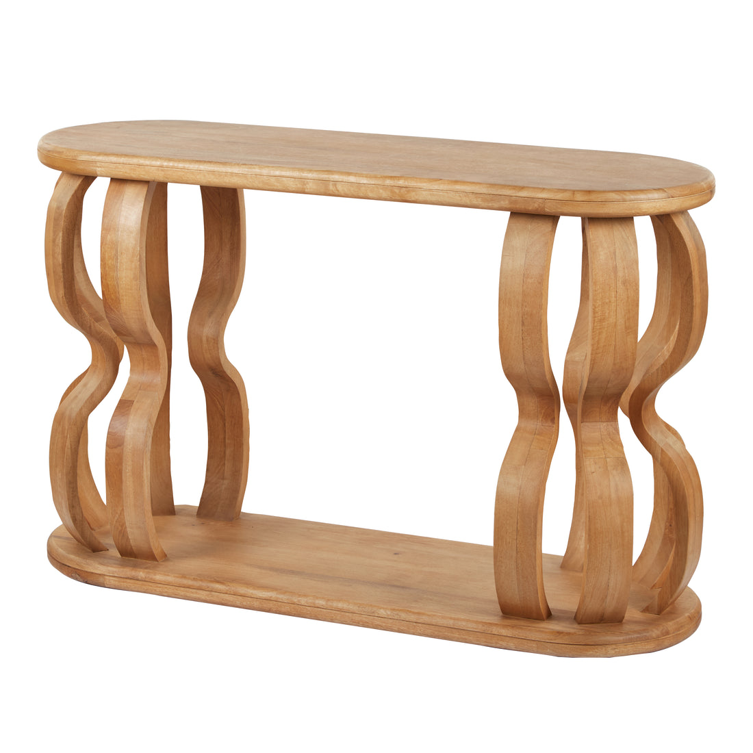 Natural Mango Wood Console Table 120cm