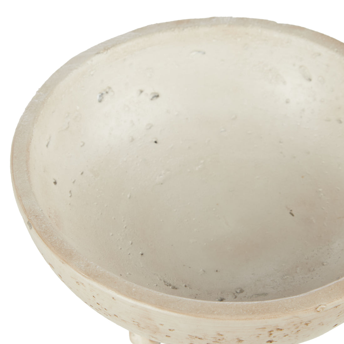 Small Beige Cement Decorative Bowl 15cm