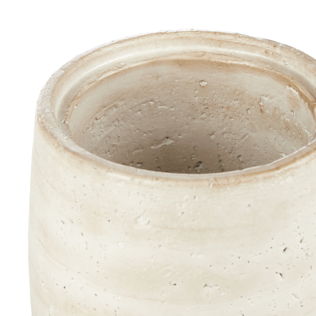 Beige Cement Canister, Large 26cm