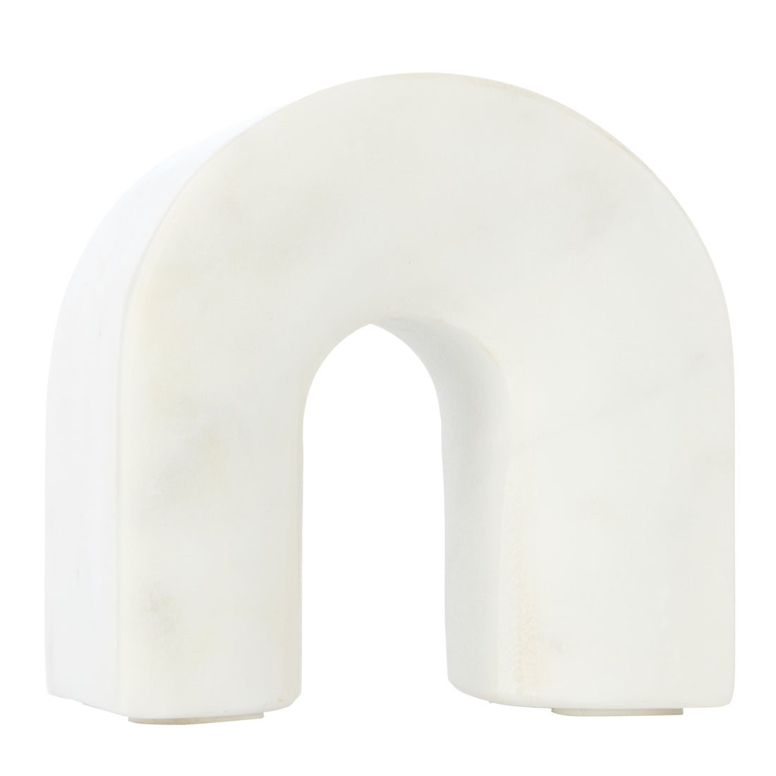 White Marble Bookends, Set of 2