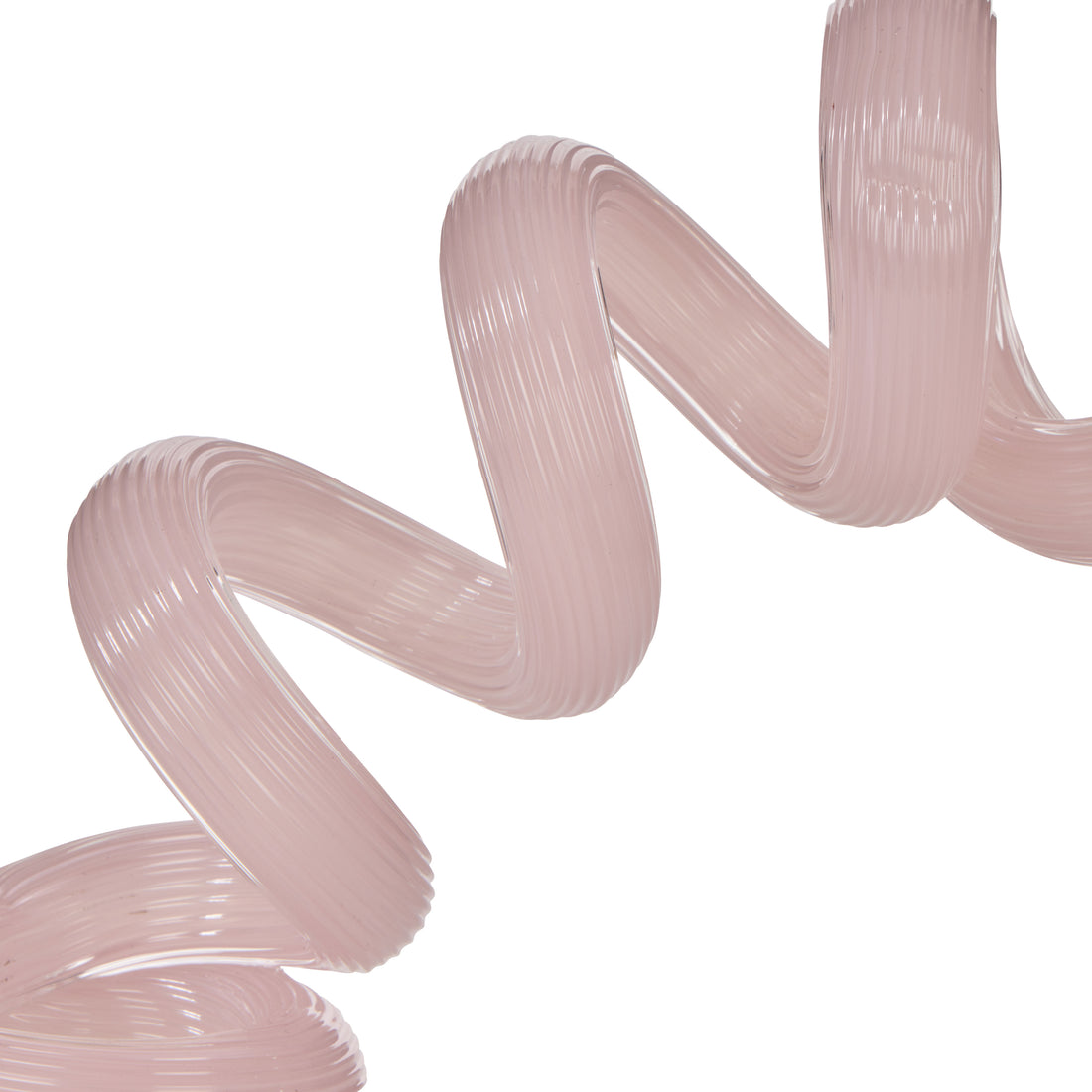 Pink Glass Spring Sculpture, 22cm