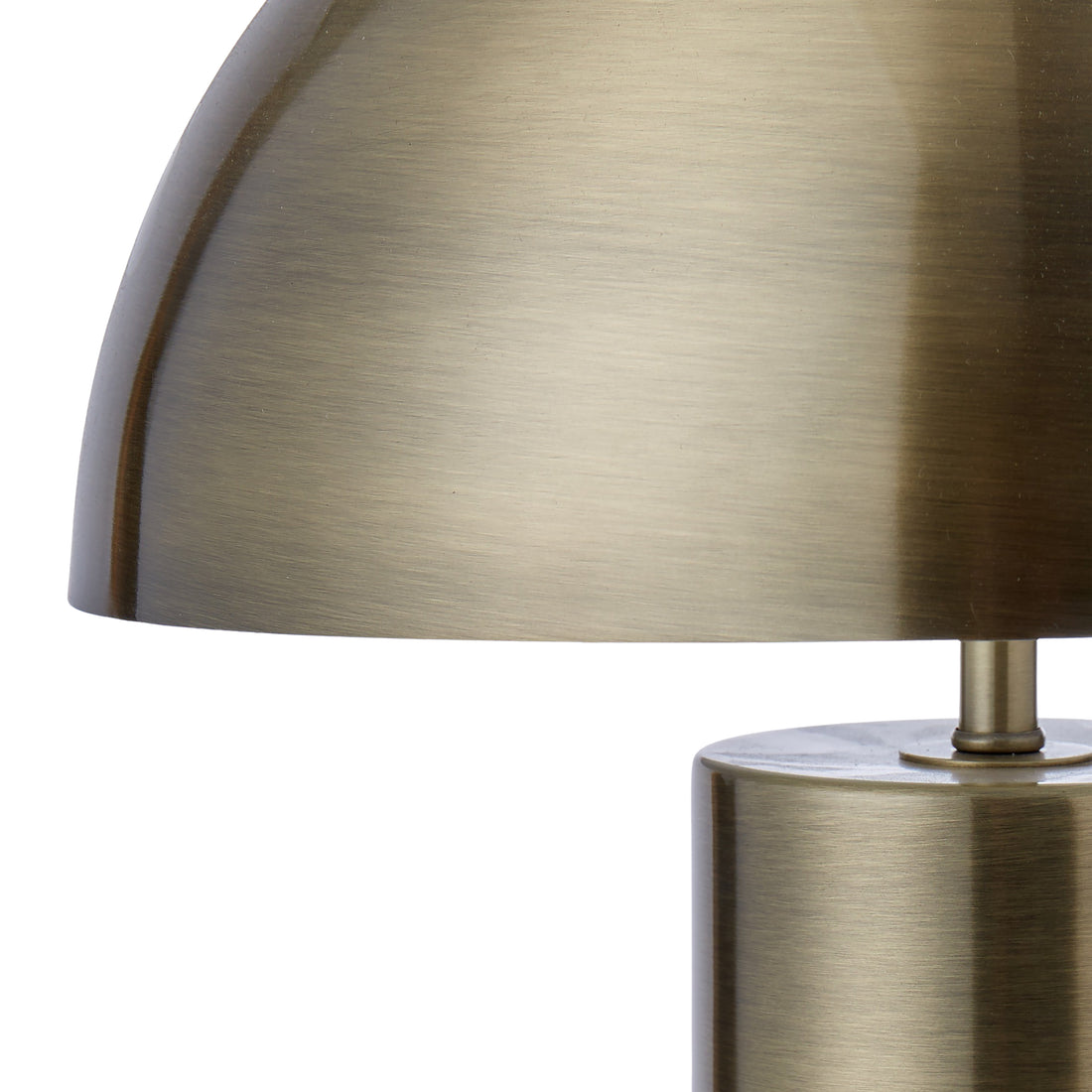 Antique Bronze Marble Dome Table Lamp