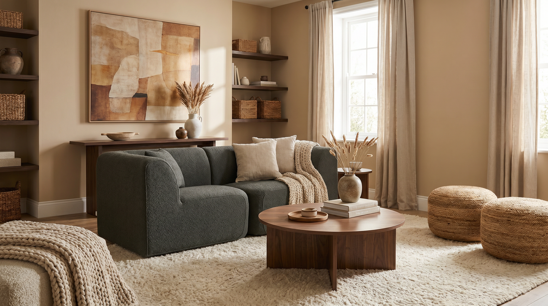2 Seater Comma Sofa.