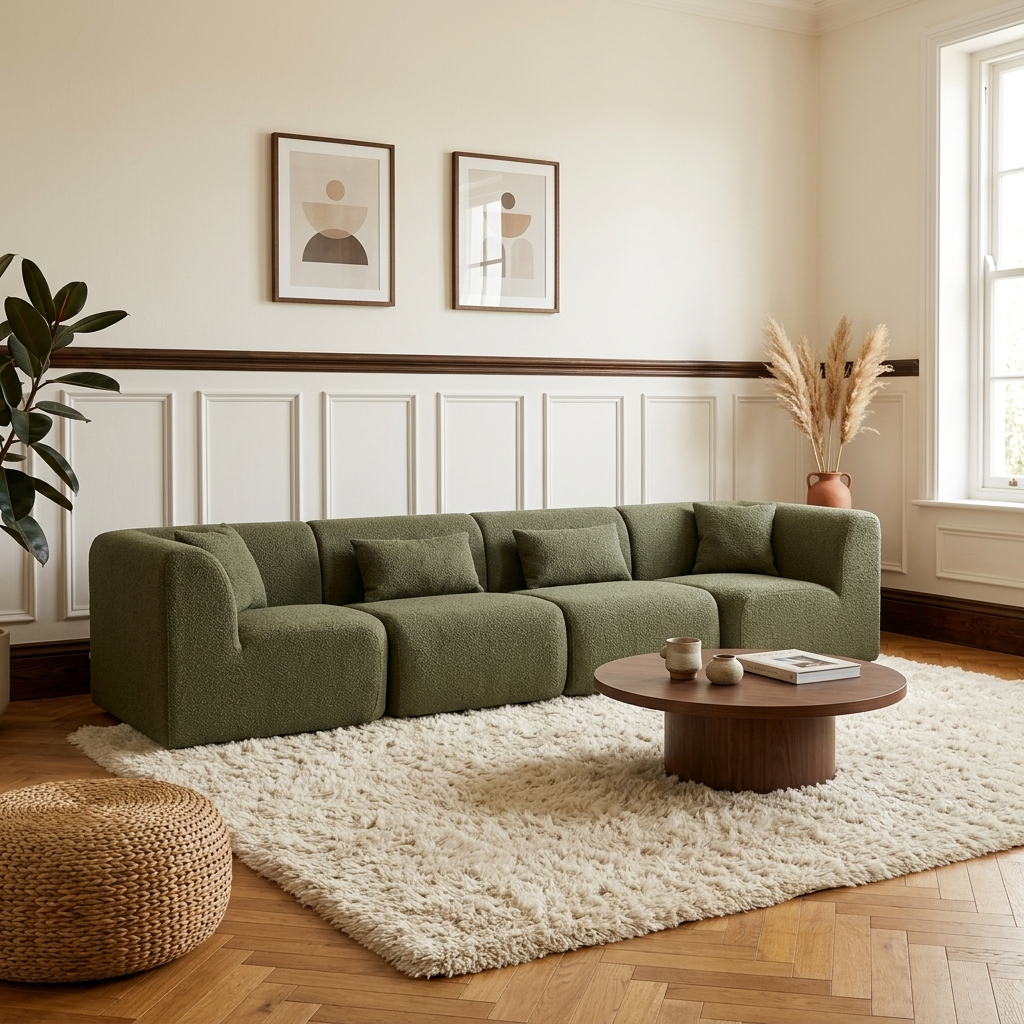 4 Seater Comma Sofa
