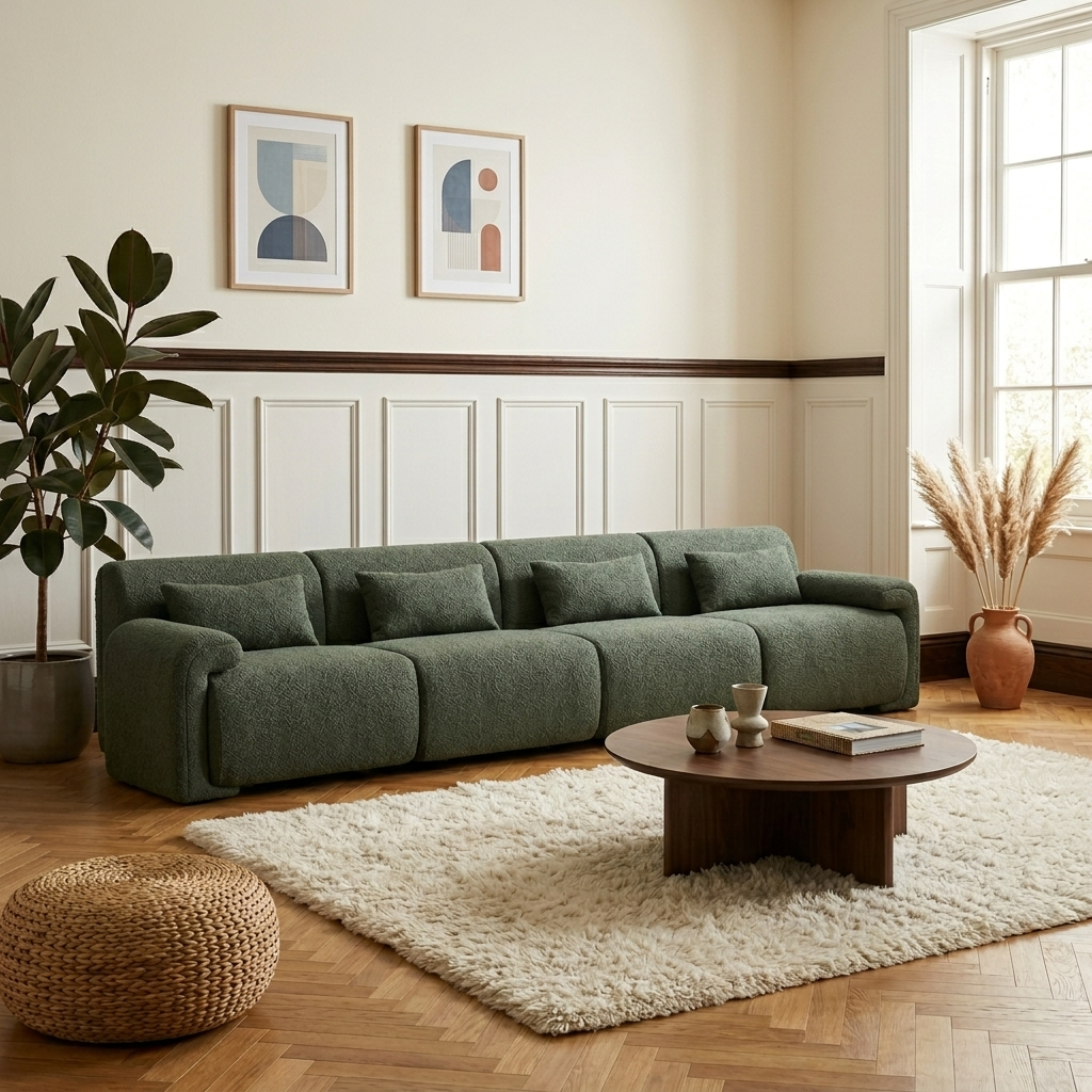 4 Seater Comma Sofa